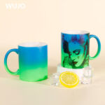 WUJOSUB Großhandel Sublimationstasse 2 Tone Soft-Touch-Tasse für Sublimation