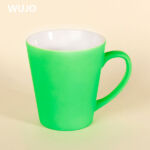 WUJOSUB Ceramic Sublimation Cup 11oz V Shape Soft Touch Sublimation Mug