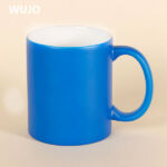 Caneca mágica de cerâmica WUJOSUB 11 onças Caneca que muda de cor para sublimação