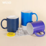 Caneca mágica de cerâmica WUJOSUB 11 onças Caneca que muda de cor para sublimação