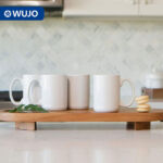 WUJOSUB Vendita calda Tazza da sublimazione in ceramica bianca Tazza da caffè da 15 once a sublimazione