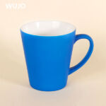 WUJOSUB Ceramic Sublimation Cup 11oz V Shape Soft Touch Sublimation Mug
