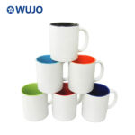 WUJOSUB أكواب التسامي بالجملة AAA الصف 11oz اللون داخل القدح التسامي