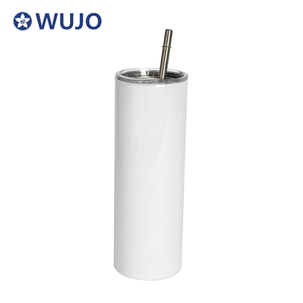 Sublimation Blanks 25oz/750ml stainless steel Skinny Tumbler with Plastic Lid