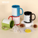 WUJOSUB 11oz Sublimation Mug Supplier Wholesale Colorful Sublimation Patch Mug