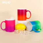 WUJOSUB Großhandel Sublimationstasse 2 Tone Soft-Touch-Tasse für Sublimation